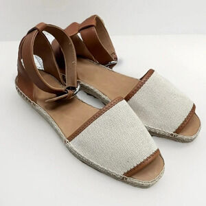 rag & bone Tan and Cream Espadrille Sandals